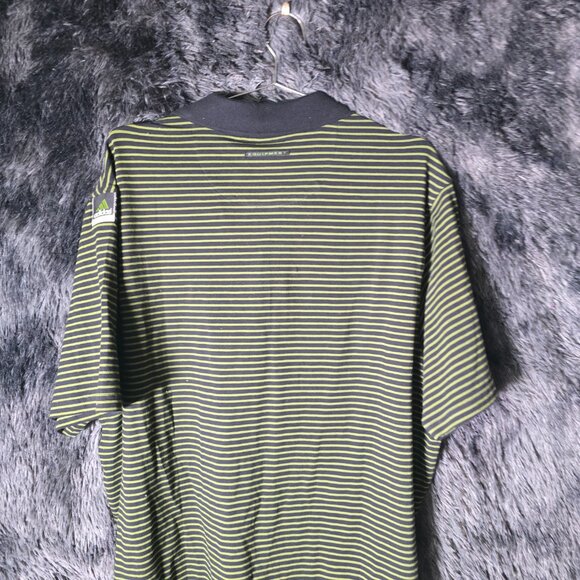 Adidas Equipment EQT Golf Polo Shirt Mens XL Black Olive Striped NWT - Picture 8 of 11